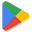 Google Play logo, triangle with green, yellow, blue, and red colors